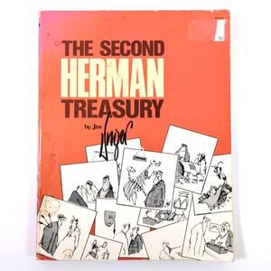 The Second Herman Treasury by Jim Unger Paperback Comic Strip Book 13th Prt 1989
